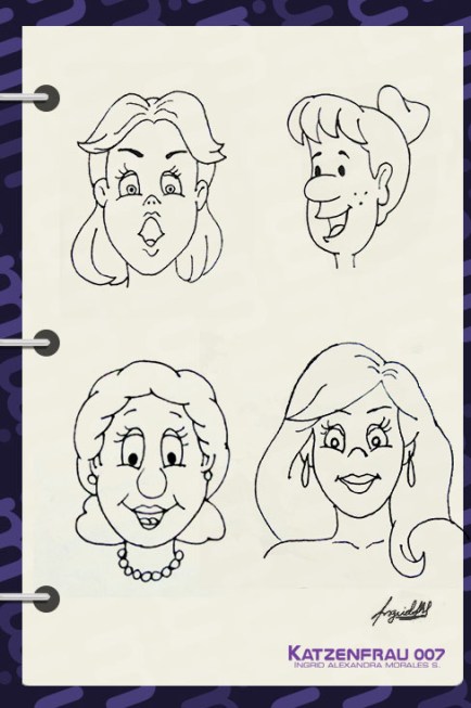 caricaturas femeninas