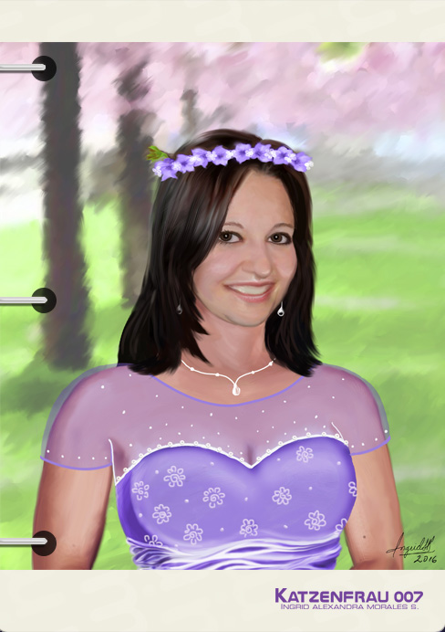 Digital painting Eveline