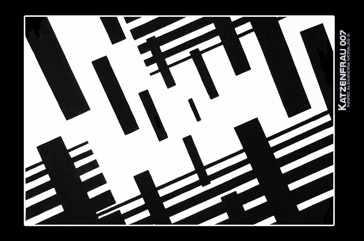 Composición, blanco y negro profundidad